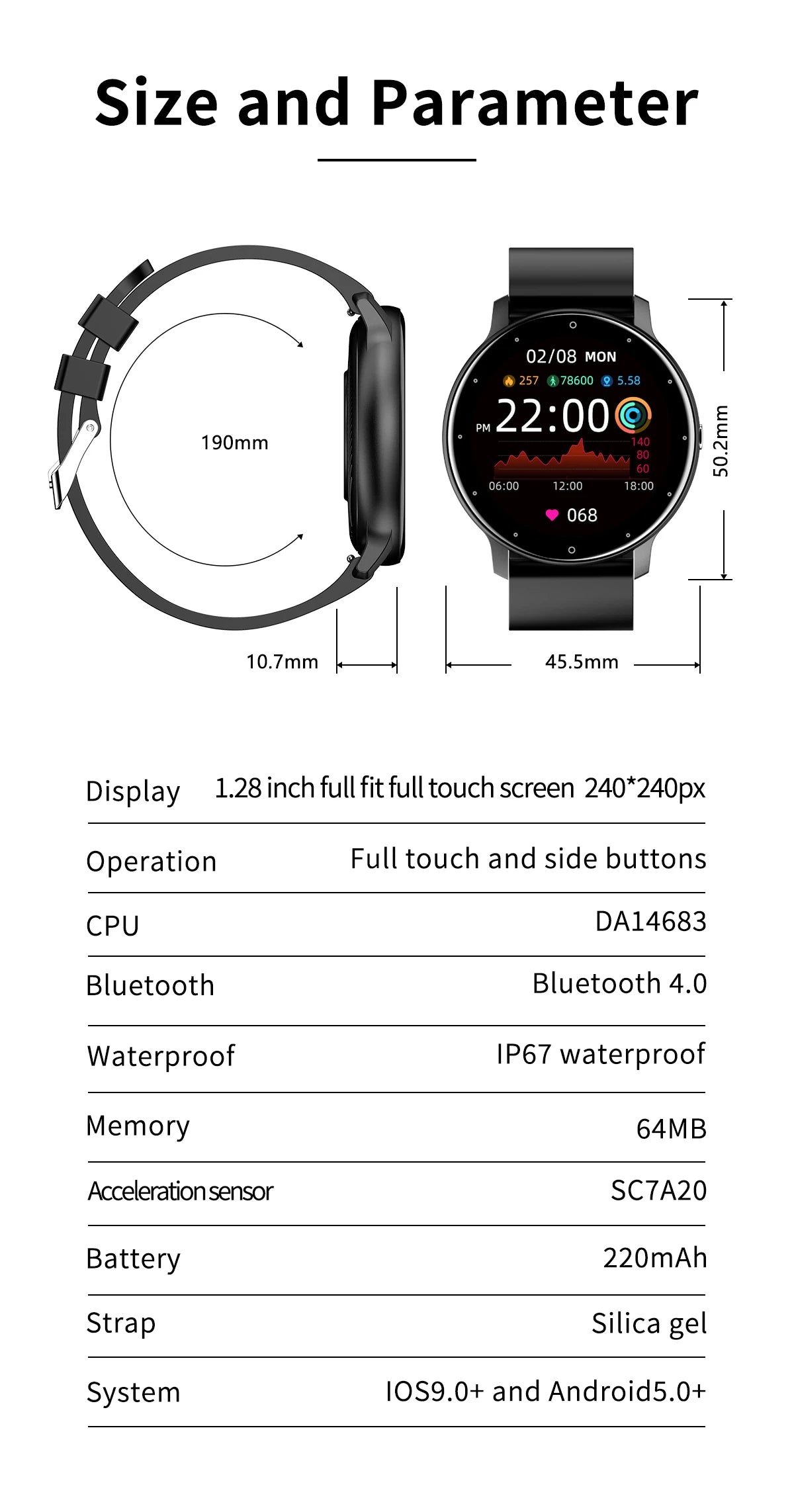 Women Smart Band Watch