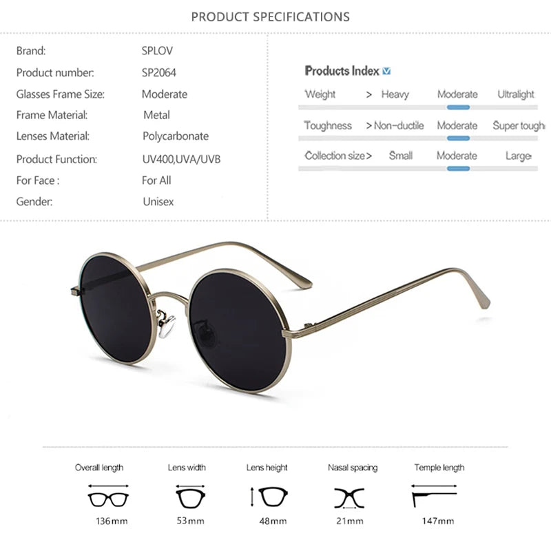 circle  Style Men Sunglasses