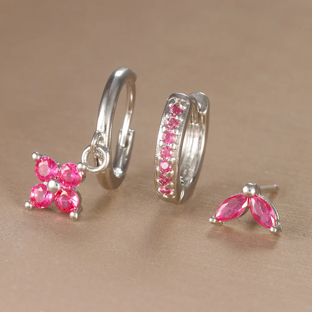 Trendy Stainless Steel Flower