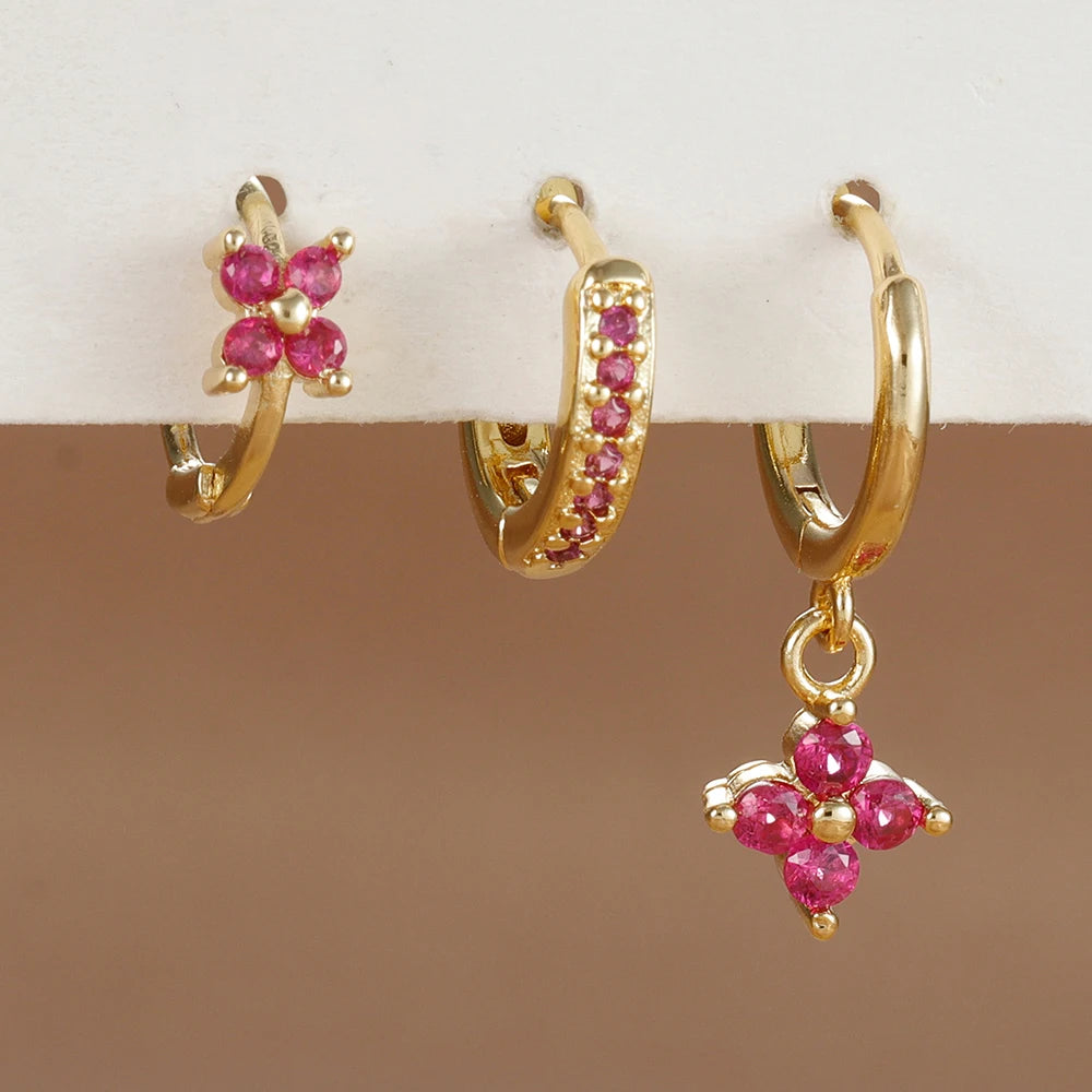 Trendy Stainless Steel Flower