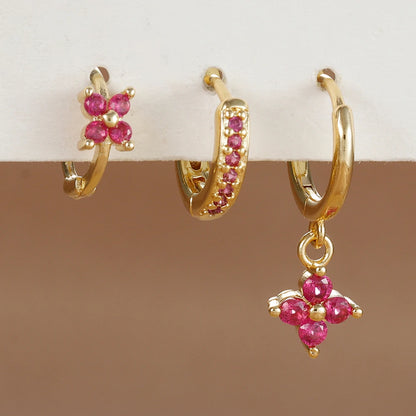 Trendy Stainless Steel Flower