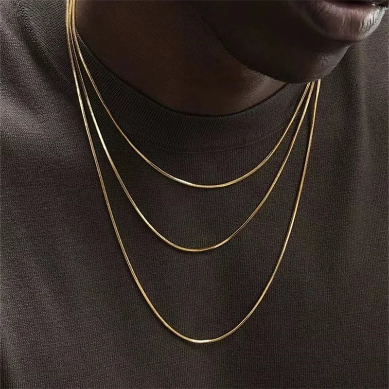 Gold Color Stainless Steel Necklace