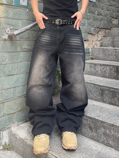 Vintage Men y2k Stretchy Baggy Denim Jeans