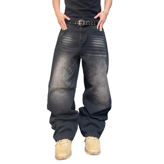 Vintage Men y2k Stretchy Baggy Denim Jeans