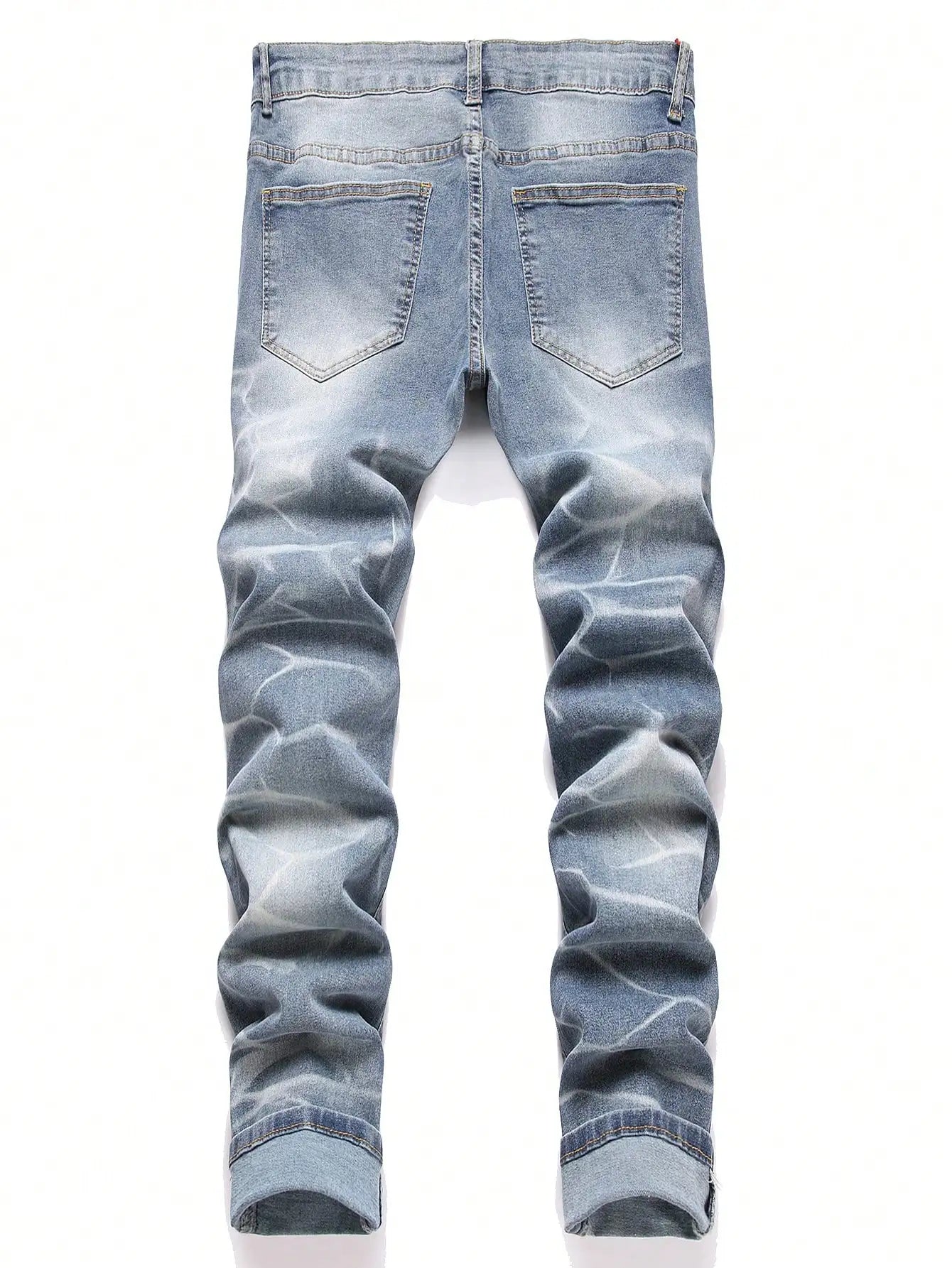 blue pants, slim fit