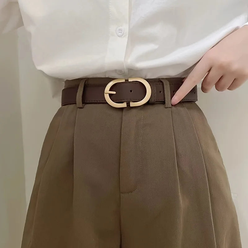 Women's Solid Color Waist Belt