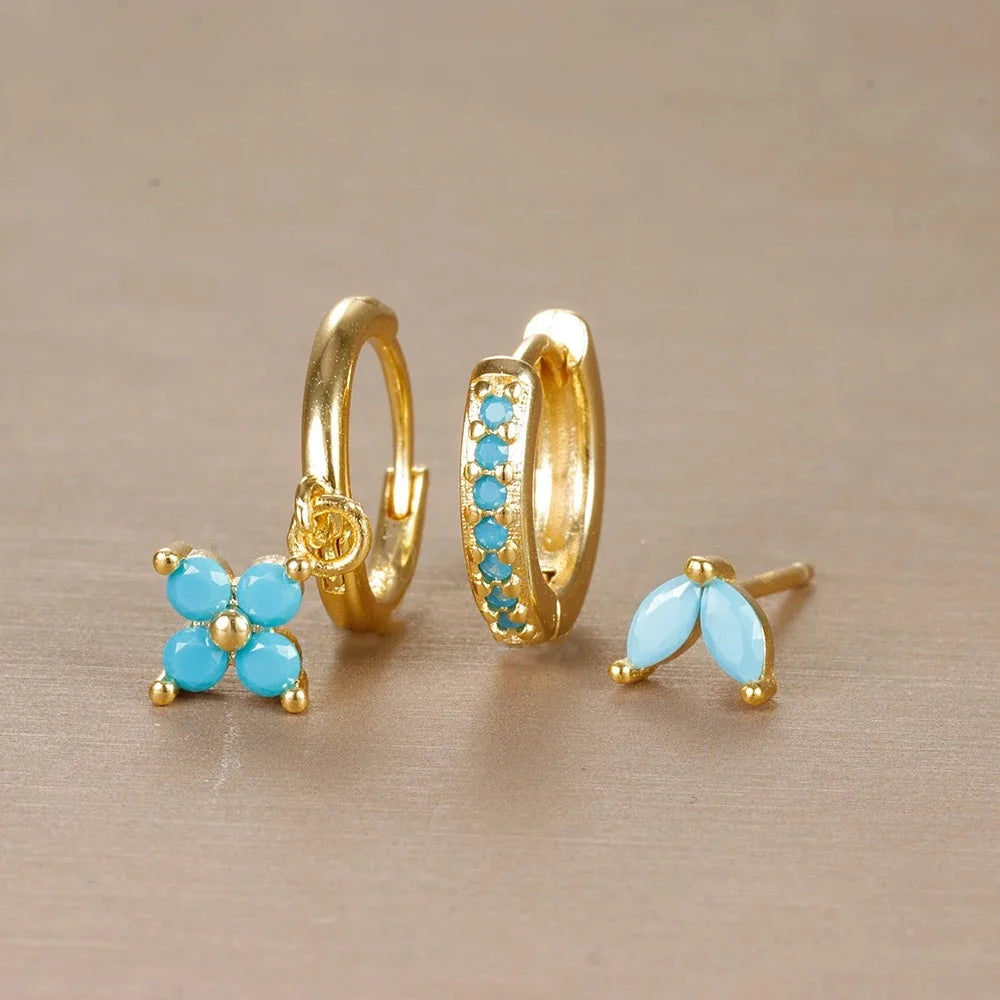 Trendy Stainless Steel Flower