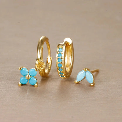 Trendy Stainless Steel Flower