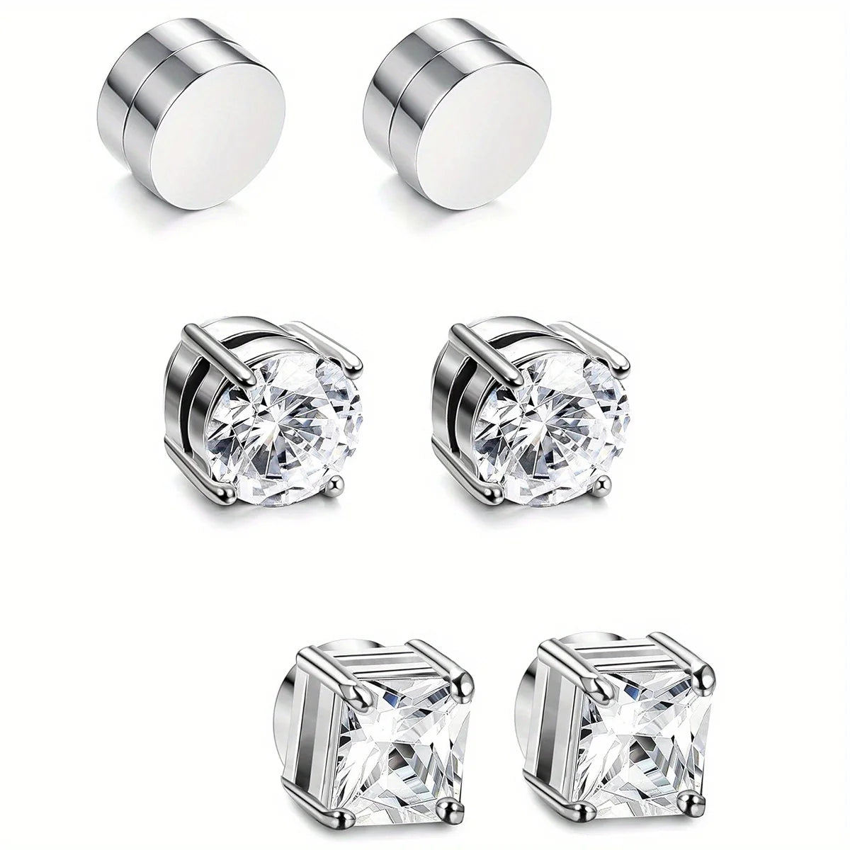 Crystal Magnetic Earrings