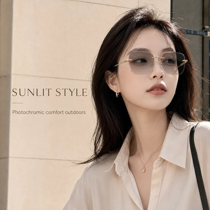Rimless Photochromic Glasses