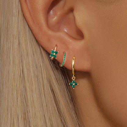 Trendy Stainless Steel Flower