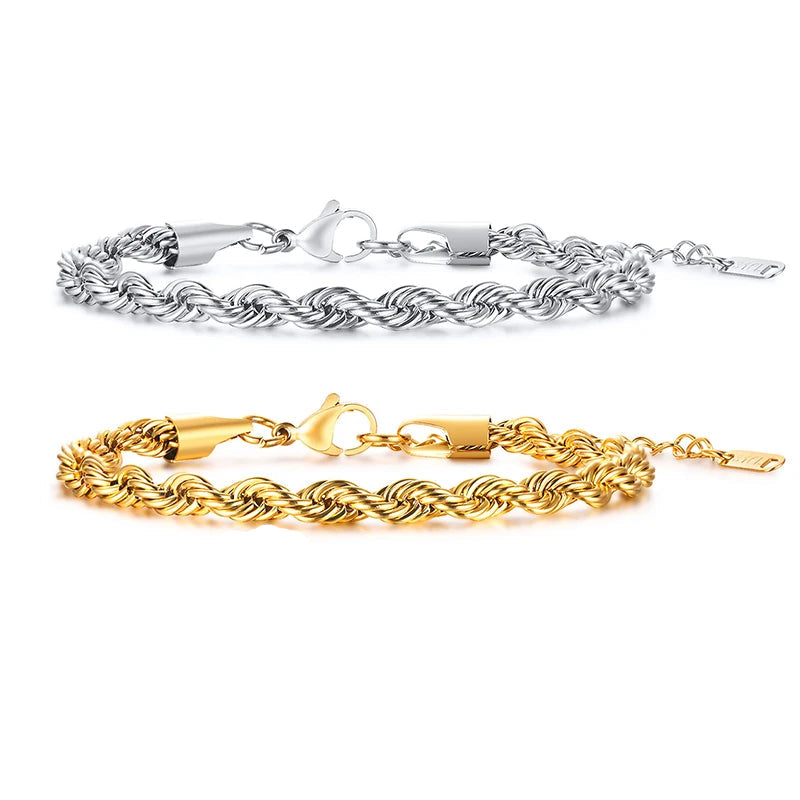 Unisex Rope Chain Bracelets