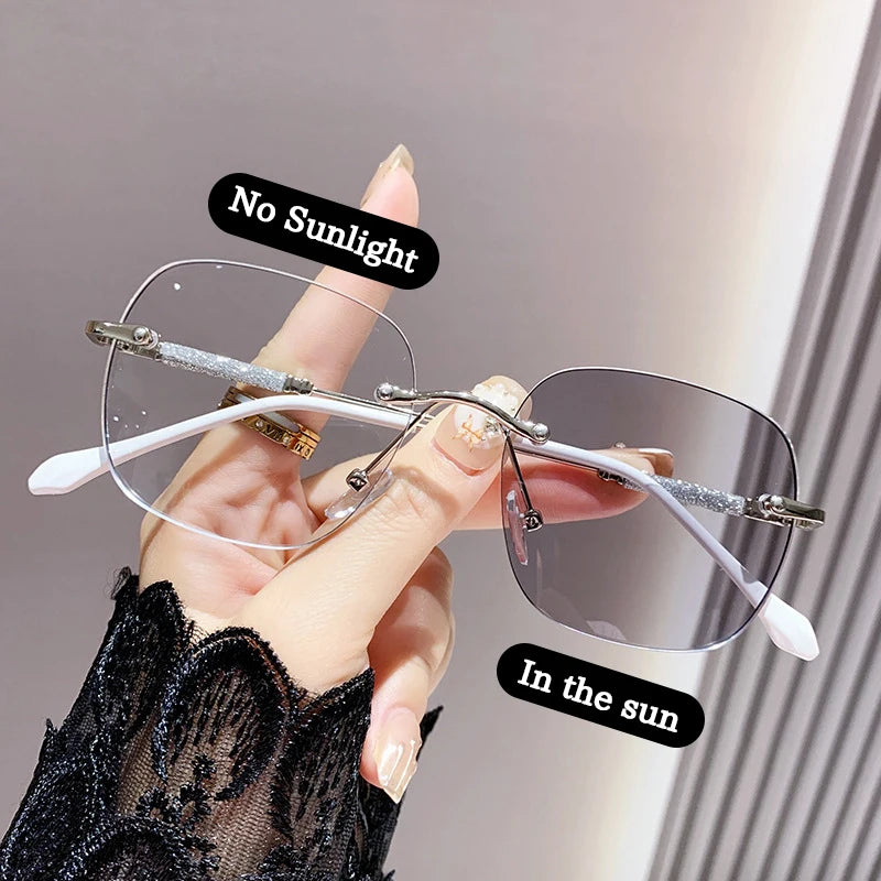 Rimless Photochromic Glasses