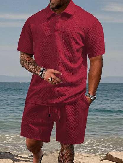 Summer Casual Sportswear Shirt And Shorts
