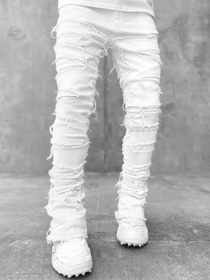 Slim Fit Stacked Jeans Streetwear