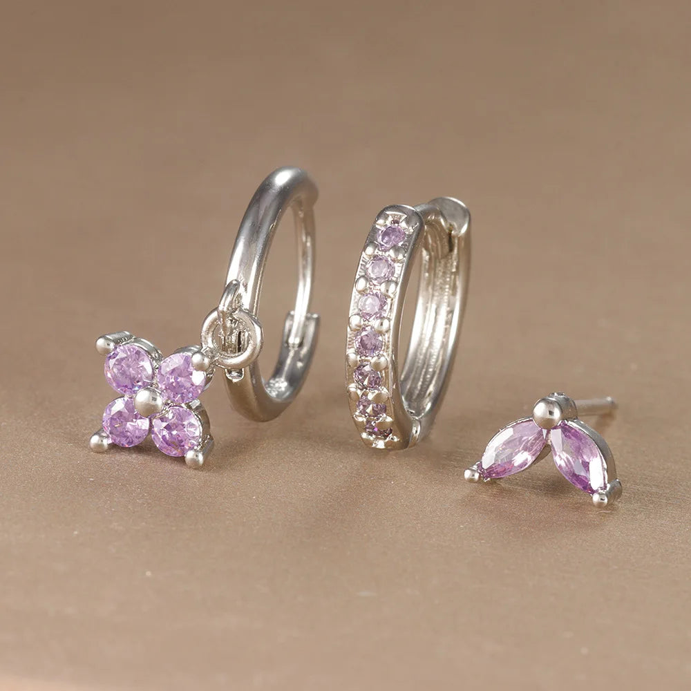 Trendy Stainless Steel Flower