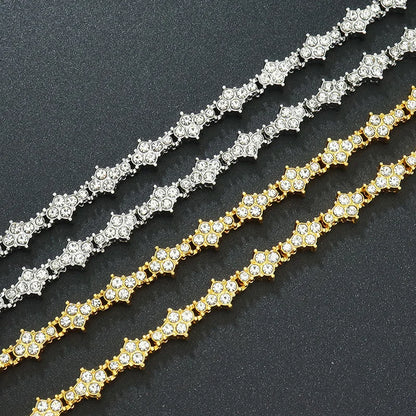 Round Stone Star Cubic Bracelet