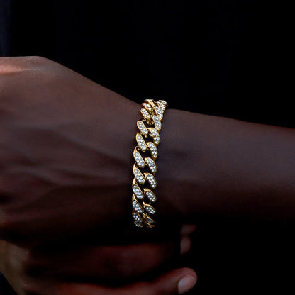 Iced Prong Link Cuban Chain bracelet