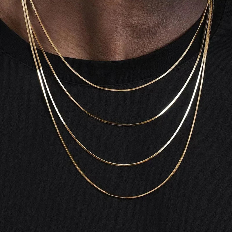 Gold Color Stainless Steel Necklace