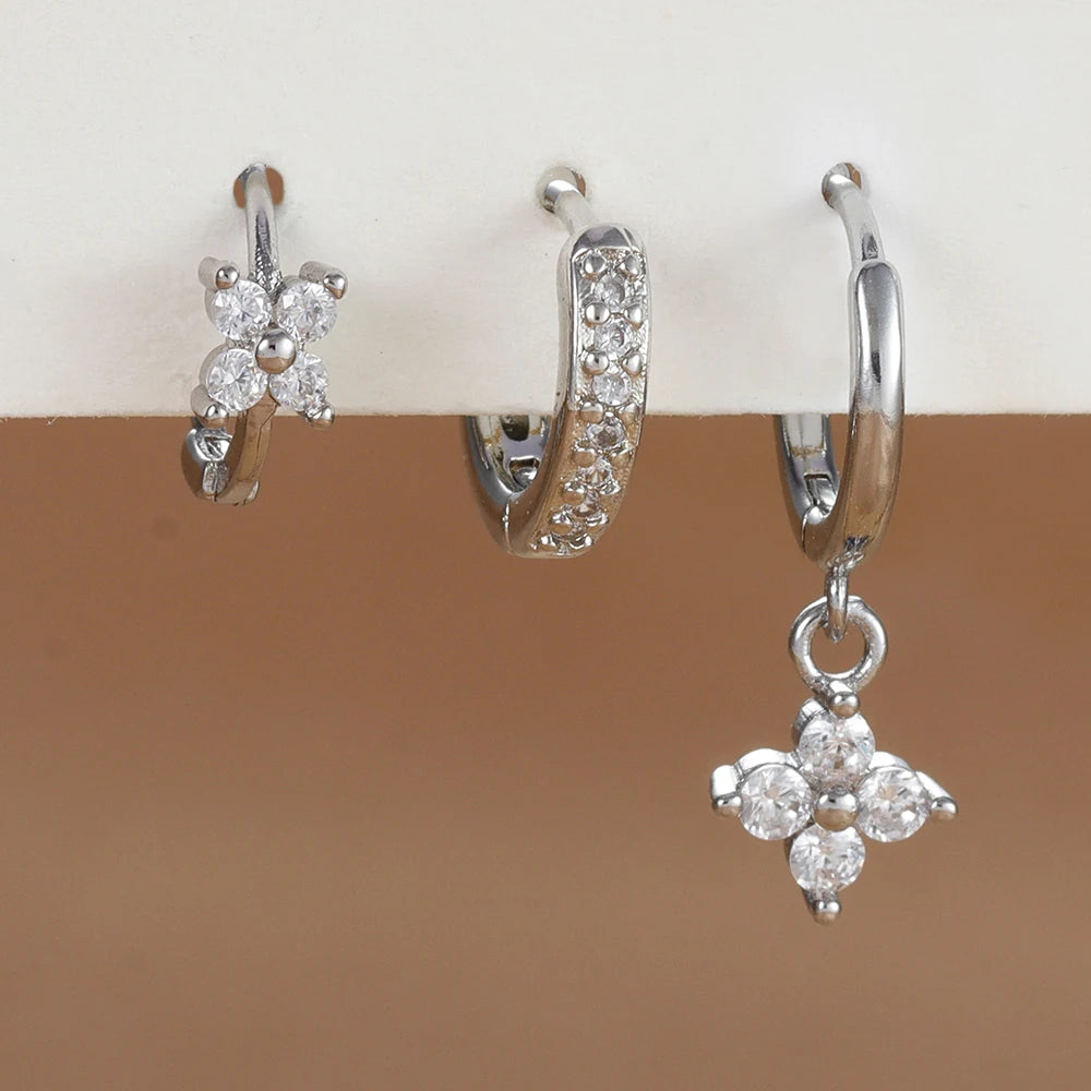 Trendy Stainless Steel Flower