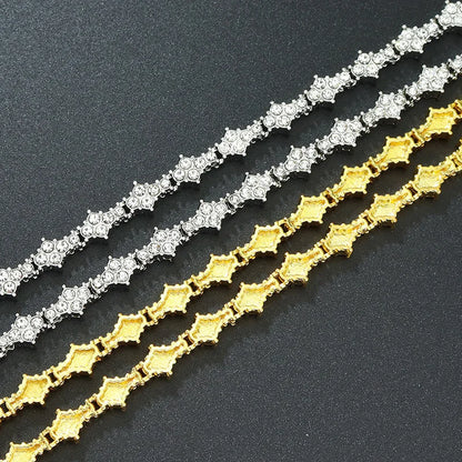 Round Stone Star Cubic Bracelet