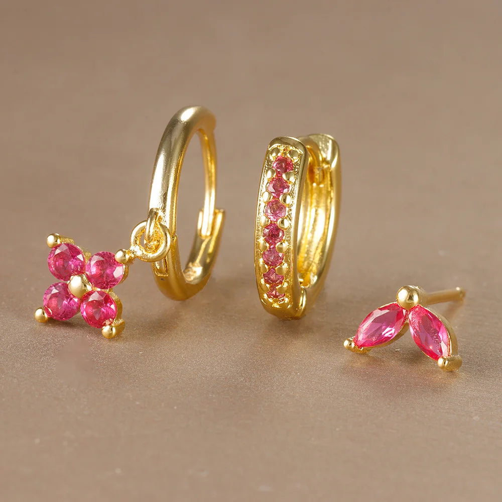 Trendy Stainless Steel Flower