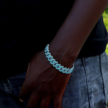 Iced Prong Link Cuban Chain bracelet