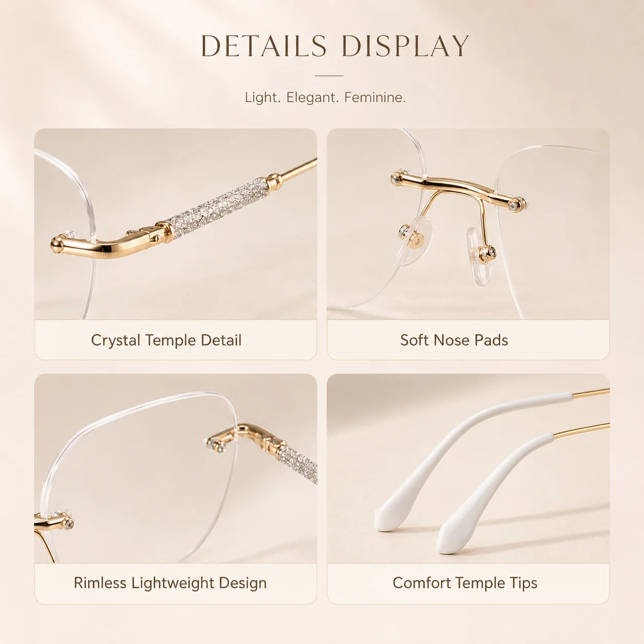 Rimless Photochromic Glasses