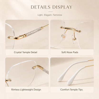 Rimless Photochromic Glasses