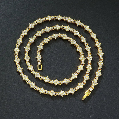 Round Stone Star Cubic Bracelet