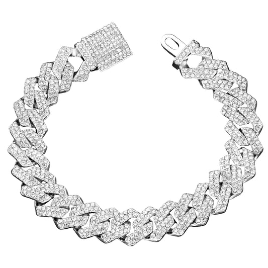 Iced Prong Link Cuban Chain bracelet
