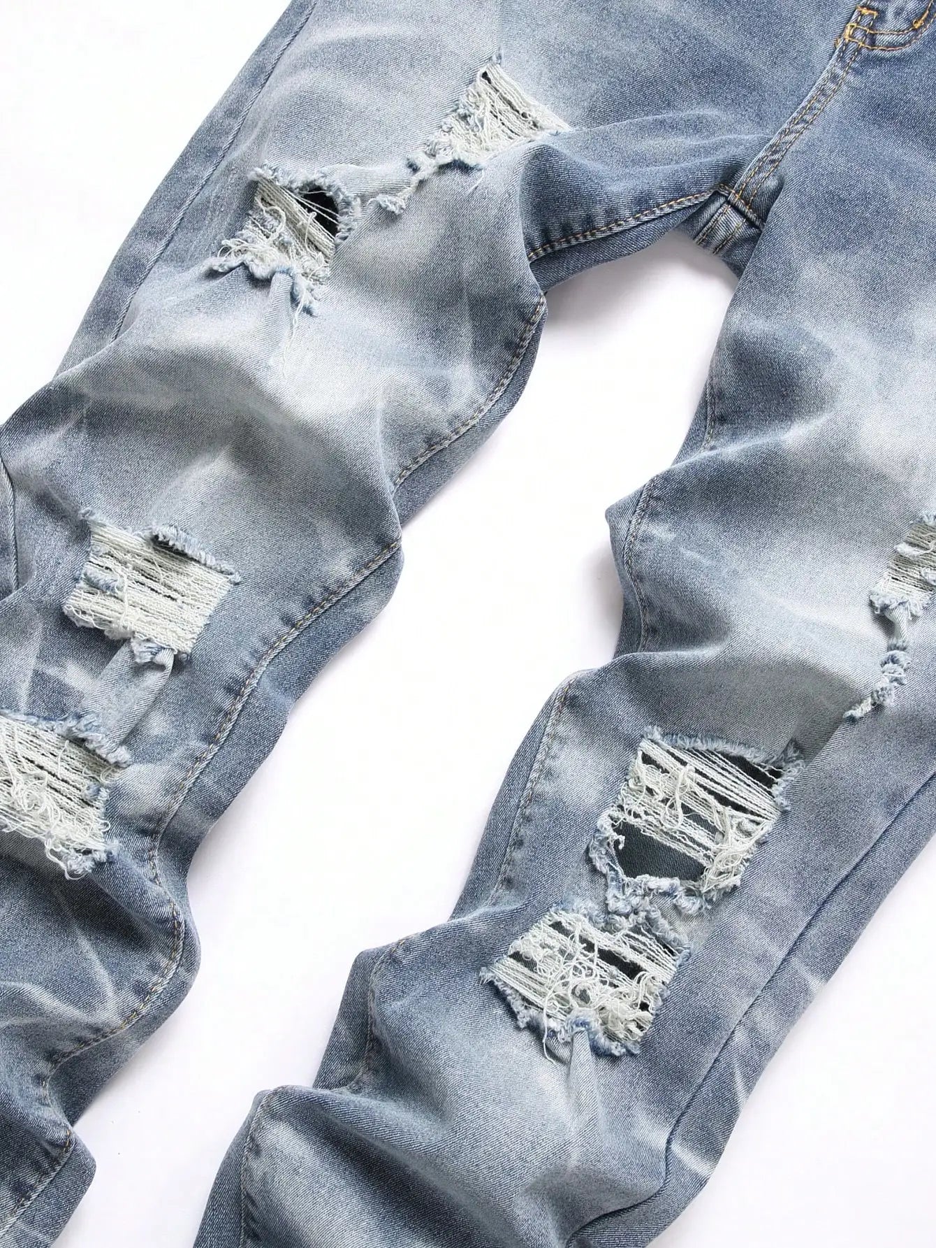 blue pants, slim fit