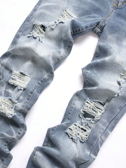 blue pants, slim fit