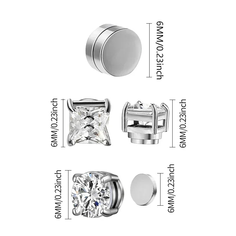 Crystal Magnetic Earrings
