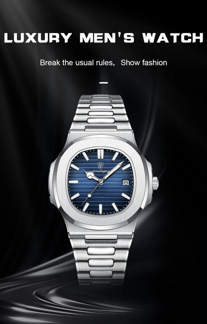 Square Luxury Men Wristwatch